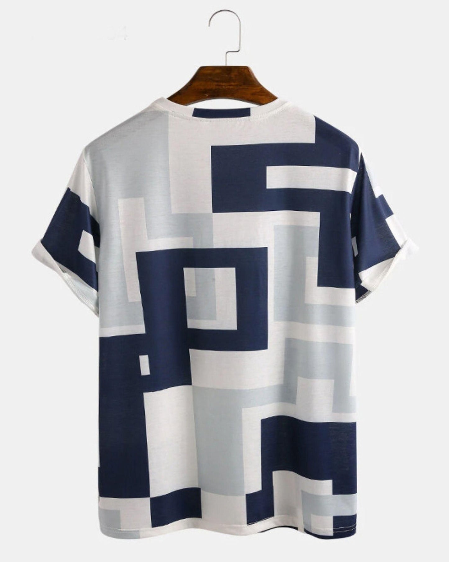 Crepe Printed Half Sleeves Round Neck Mens T-Shirt