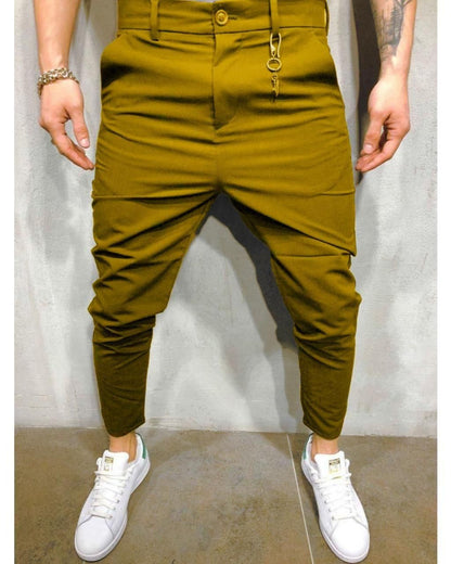 4 way cotton lycra Solid Regular Fit Mens Casual Trousers