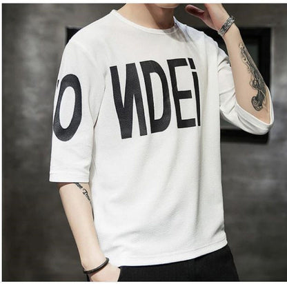 Cotton Printed Half Sleeves Mens Round Neck T-Shirt