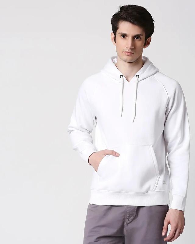 Cotton Solid Full Sleeves Men's Hoodies