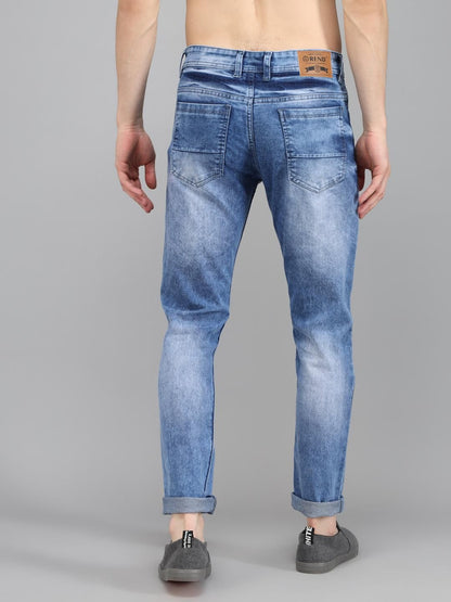 Denim Washed Slim Fit Mens Jeans