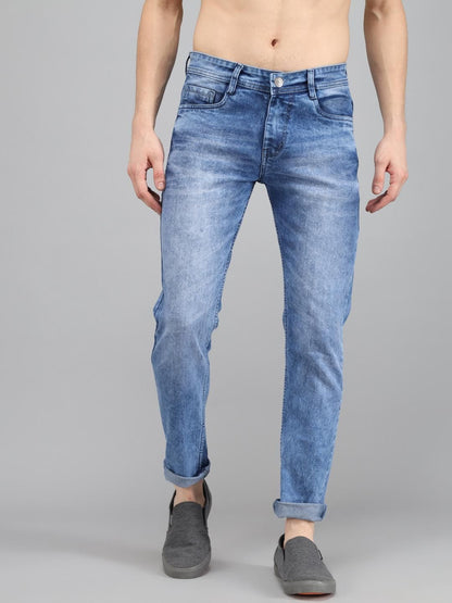 Denim Washed Slim Fit Mens Jeans