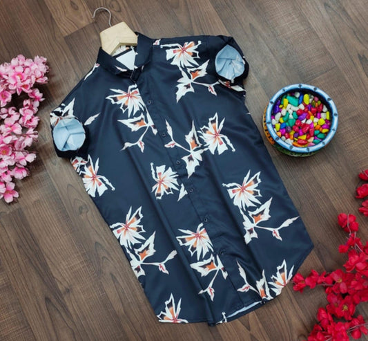 fashion printed half sleeve shirt